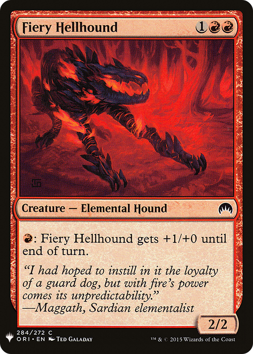 Fiery Hellhound (LIST-ORI-284) - The List