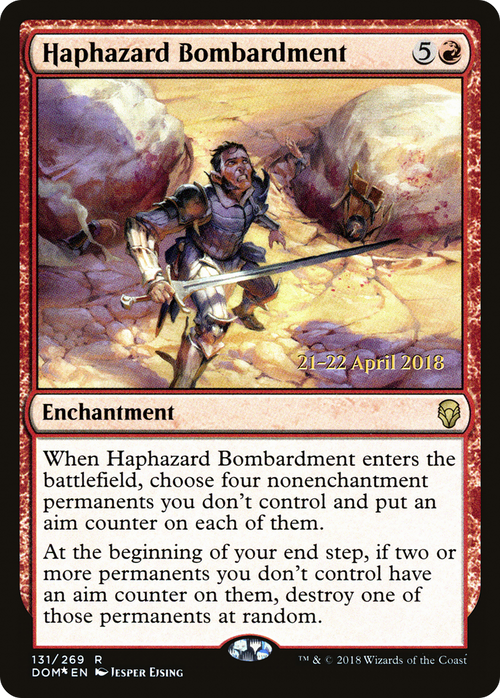 Haphazard Bombardment (PRE-131S) - Dominaria Promos Foil