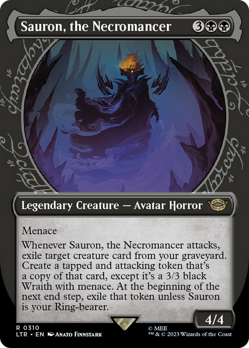 Sauron, the Necromancer (Showcase) (LTR-310) - The Lord of the Rings: Tales of Middle-earth: (Showcase) (Borderless)