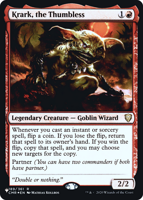 Krark, the Thumbless (LIST-189) - The List Foil
