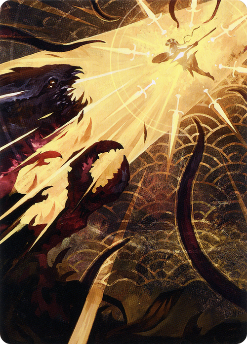 Defiant Strike // Defiant Strike (ASTX-062) - Strixhaven Art Series (Borderless)