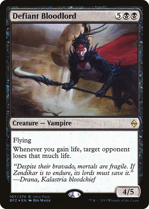 Defiant Bloodlord (UMP-107) - Battle for Zendikar Promos Foil