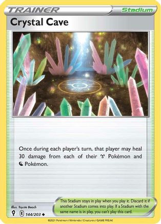 Crystal Cave 144  SWSH07 Evolving Skies - Uncommon