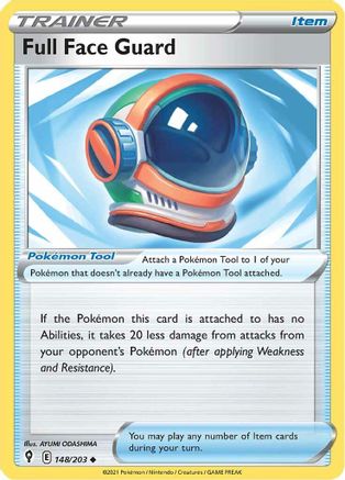 Full Face Guard 148  - Reverse Holofoil SWSH07 Evolving Skies - Uncommon