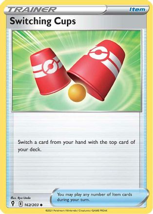 Switching Cups 162  - Reverse Holofoil SWSH07 Evolving Skies - Uncommon