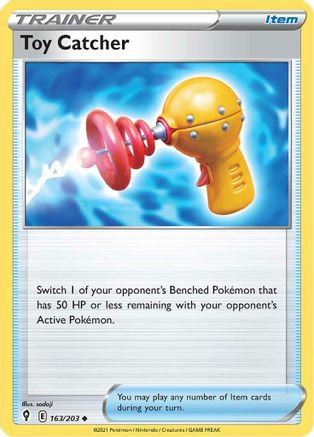 Toy Catcher 163  - Reverse Holofoil SWSH07 Evolving Skies - Uncommon