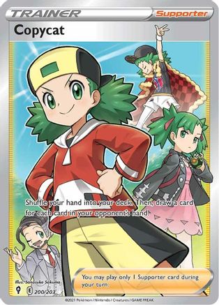 Copycat (Full Art) 200  - Holofoil SWSH07 Evolving Skies - Ultra Rare