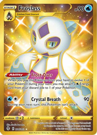 Froslass (Secret) 226  - Holofoil SWSH07 Evolving Skies - Secret Rare