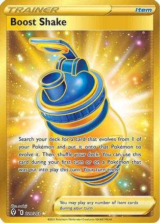 Boost Shake (Secret) 229  - Holofoil SWSH07 Evolving Skies - Secret Rare