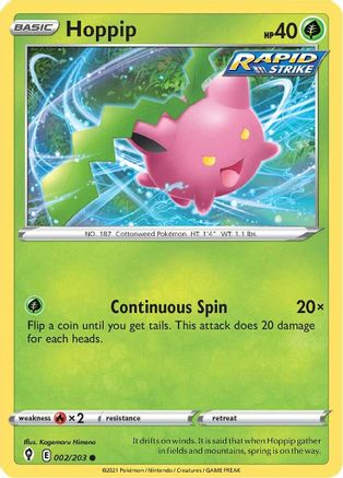 Hoppip 002  SWSH07 Evolving Skies - Common