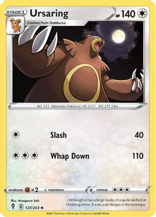 Ursaring 127  SWSH07 Evolving Skies - Uncommon