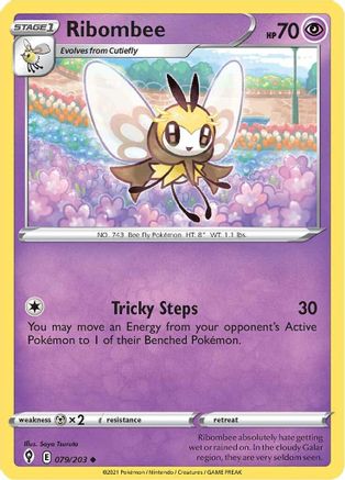 Ribombee 079  SWSH07 Evolving Skies - Uncommon