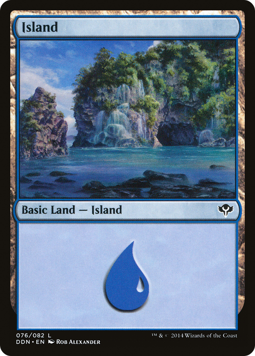 Island (076) (DDN-076) - Duel Decks: Speed vs. Cunning