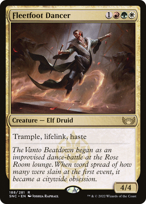 Fleetfoot Dancer (SNC-188) - Streets of New Capenna Foil