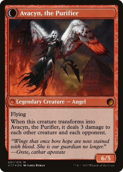 Archangel Avacyn (V17-001) - From the Vault: Transform: (Double Faced Transform) Foil