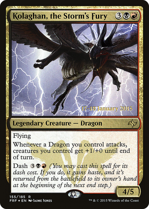 Kolaghan, the Storm's Fury (PRE-155S) - Fate Reforged Promos Foil