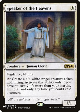 Speaker of the Heavens (LIST-038/274) - The List Reprints