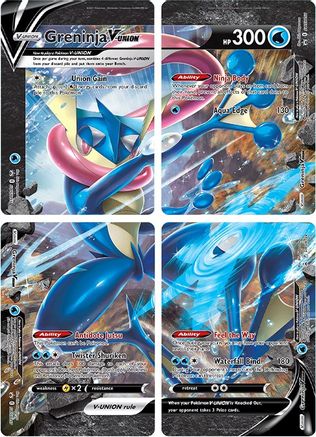 Greninja V-UNION [Set of 4]  - Holofoil SWSH Sword & Shield Promo Cards - Promo