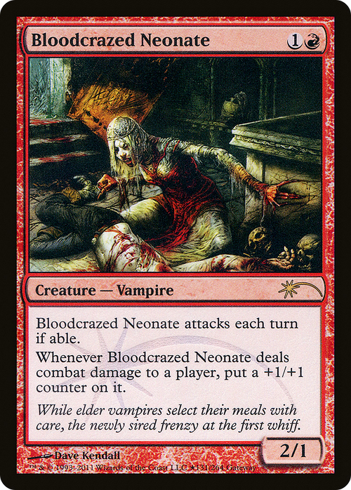 Bloodcrazed Neonate (WPN-083) - Wizards Play Network 2011 Foil