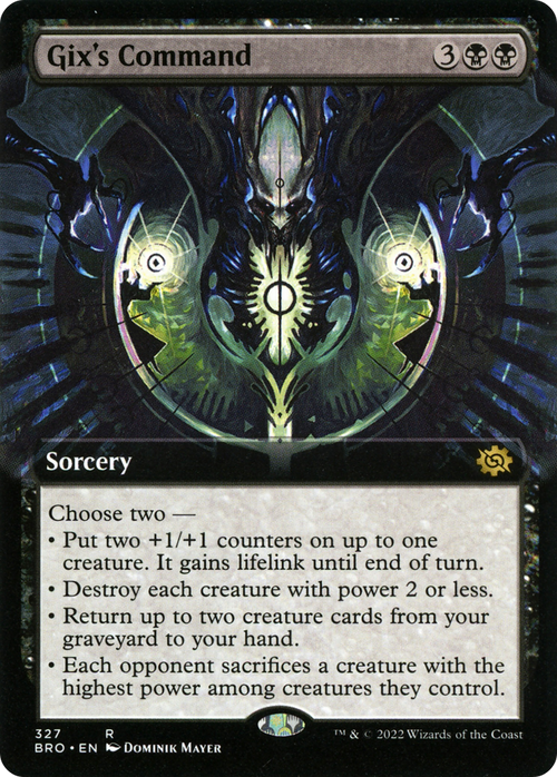 Gix's Command (Extended Art) (BRO-327) - The Brothers' War: (Extended Art) Foil