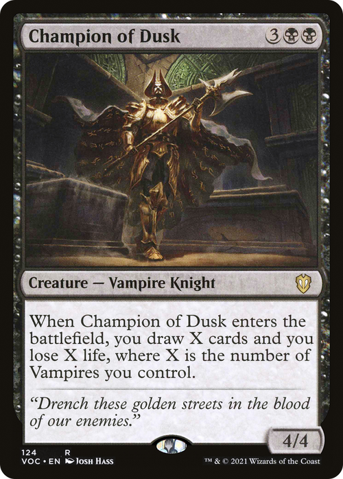 Champion of Dusk (VOC-124) - Crimson Vow Commander