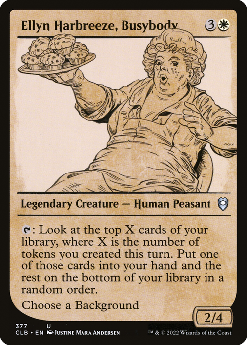Ellyn Harbreeze, Busybody (Showcase) (CLB-377) - Commander Legends: Battle for Baldur's Gate: (Showcase)