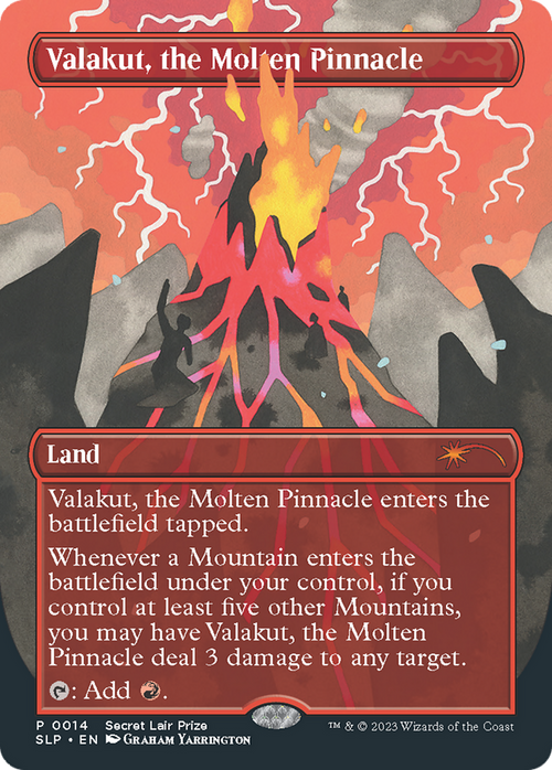 Valakut, the Molten Pinnacle (SLP-014) - Secret Lair Showdown (Borderless)