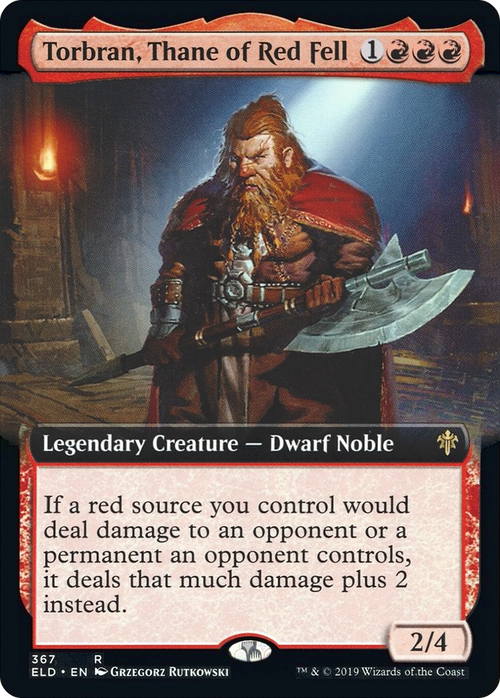 Torbran, Thane of Red Fell (Extended Art) (ELD-367) - Throne of Eldraine: (Extended Art) Foil