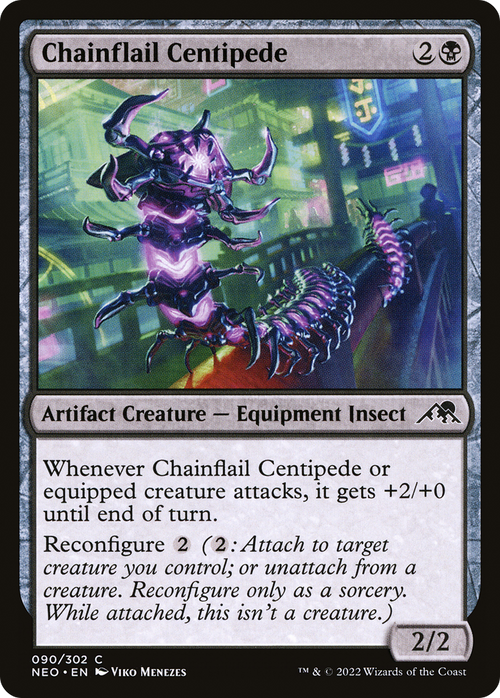 Chainflail Centipede (NEO-090) - Kamigawa: Neon Dynasty