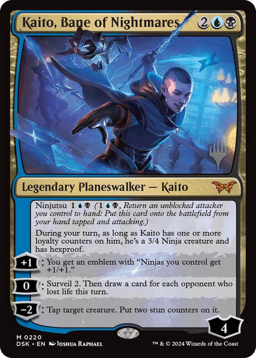 Kaito, Bane of Nightmares (PPDSK-220) - Duskmourn: House of Horror Promos