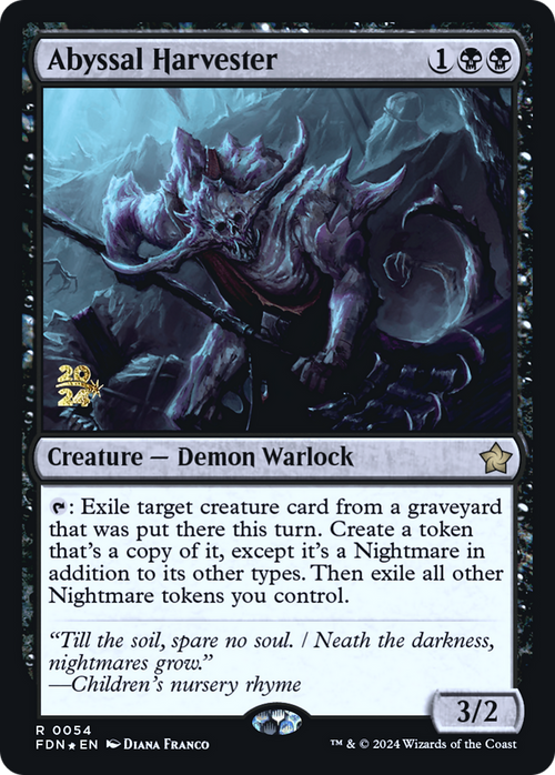 Abyssal Harvester (PRE-054) - Foundations Promos Foil
