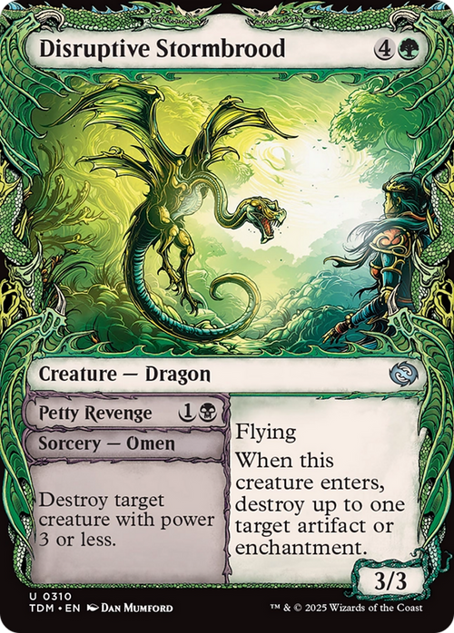 Disruptive Stormbrood (Showcase) (TDM-310) - Tarkir: Dragonstorm: (Showcase) Foil