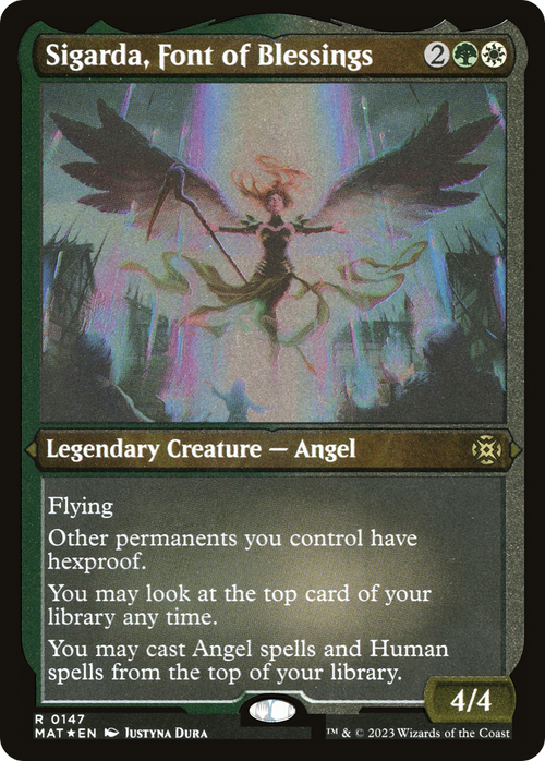 Sigarda, Font of Blessings (Foil Etched) (MAT-147) - March of the Machine: The Aftermath Foil