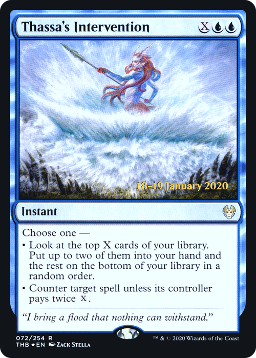 Thassa's Intervention (PRE-72S) - Theros Beyond Death Promos Foil