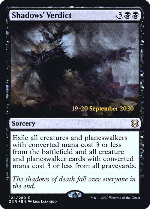 Shadows' Verdict (PRE-124S) - Zendikar Rising Promos Foil