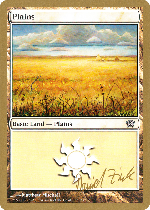 Plains (332) - 2003 Daniel Zink (8ED) (WCD-DZ332) - World Championship Decks 2003