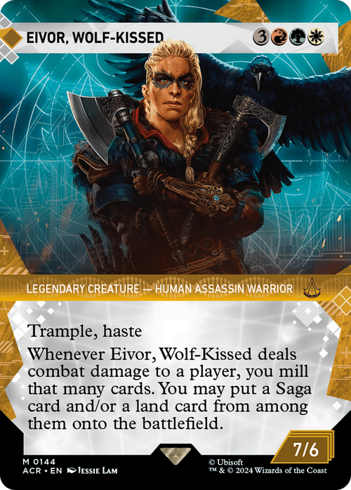 Eivor, Wolf-Kissed (Showcase) (ACR-144) - Assassin's Creed: (Showcase) (Borderless) Foil