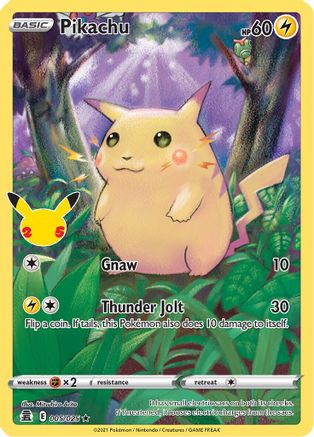 Pikachu 005  - Holofoil Celebrations - Holo Rare