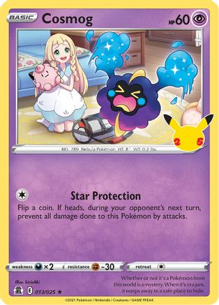 Cosmog 013  - Holofoil Celebrations - Holo Rare