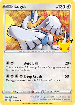 Lugia 022  - Holofoil Celebrations - Holo Rare