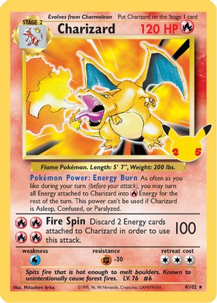 Charizard 004  - Holofoil Celebrations Classic Collection - Classic Collection