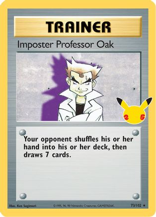 Imposter Professor Oak 073  - Holofoil Celebrations Classic Collection - Classic Collection