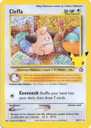 Cleffa 020  - Holofoil Celebrations Classic Collection - Classic Collection