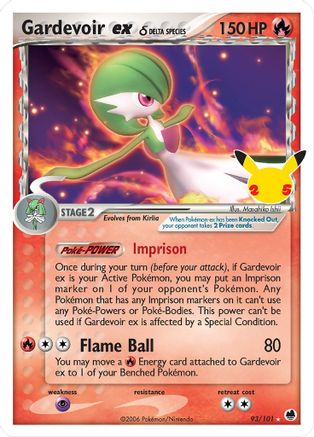 Gardevoir ex (Delta Species) 093  - Holofoil Celebrations Classic Collection - Classic Collection