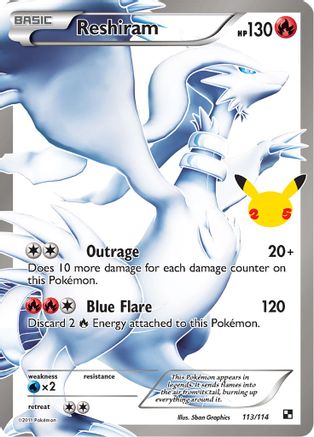 Reshiram 113  - Holofoil Celebrations Classic Collection - Classic Collection