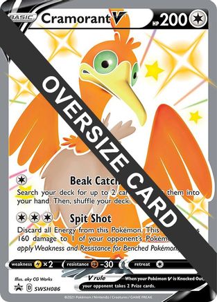Cramorant V - SWSH086  - Holofoil Jumbo Cards - Promo