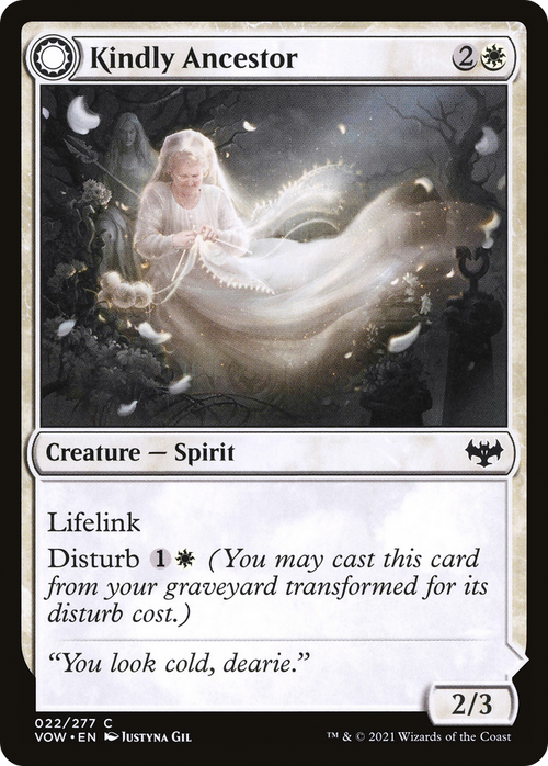 Kindly Ancestor (VOW-022) - Innistrad: Crimson Vow: (Double Faced Transform)