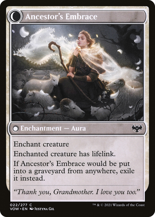 Kindly Ancestor (VOW-022) - Innistrad: Crimson Vow: (Double Faced Transform) Foil