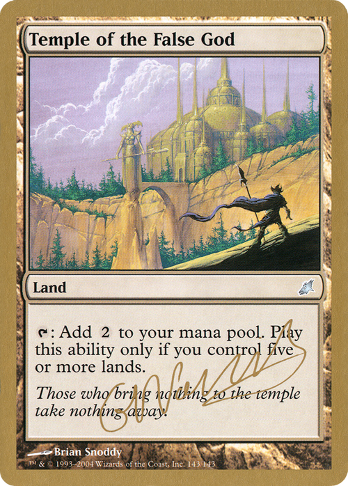 Temple of the False God - 2004 Gabriel Nassif (SCG) (WCD-GN143) - World Championship Decks 2004