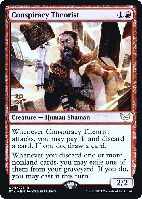 Conspiracy Theorist (PRE-94S) - Strixhaven: School of Mages Promos Foil